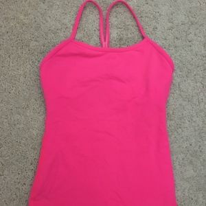 lululemon athletica Hot Pink Power Y Sz 2